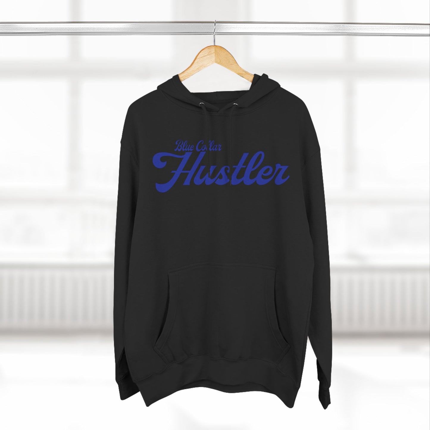 Blue Collar Hustler Fleece Hoodie - Cozy Comfort for Hard Workers