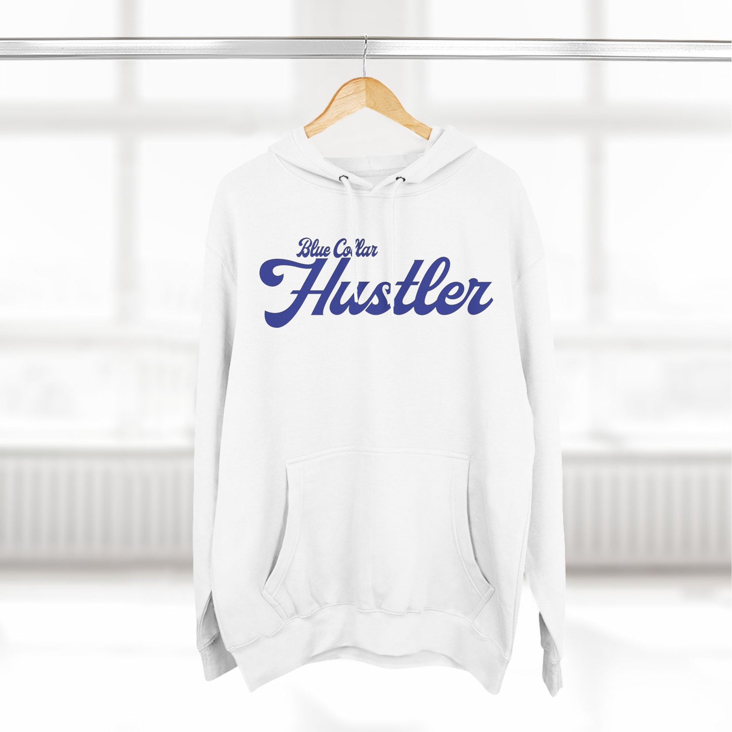 Blue Collar Hustler Fleece Hoodie - Cozy Comfort for Hard Workers