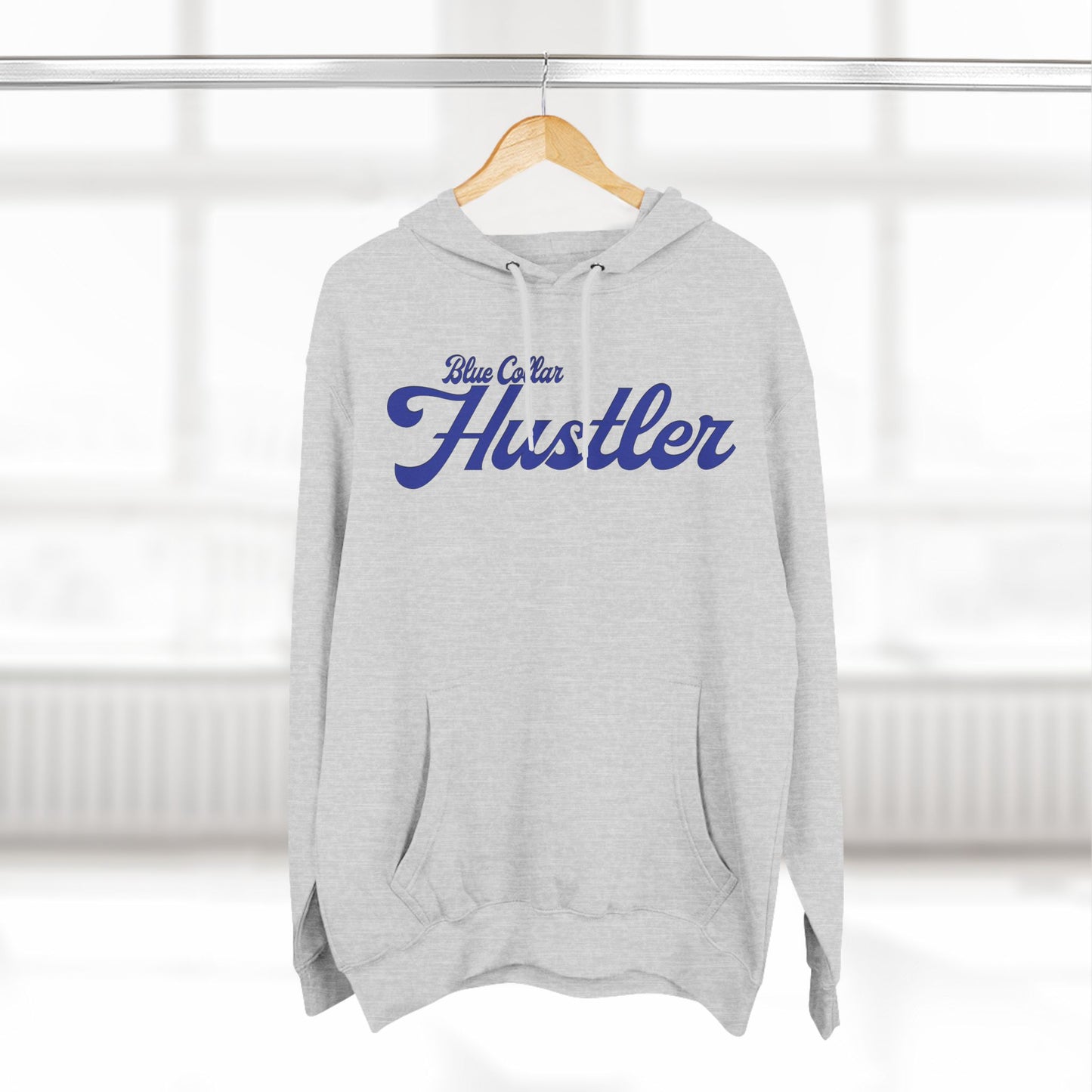 Blue Collar Hustler Fleece Hoodie - Cozy Comfort for Hard Workers