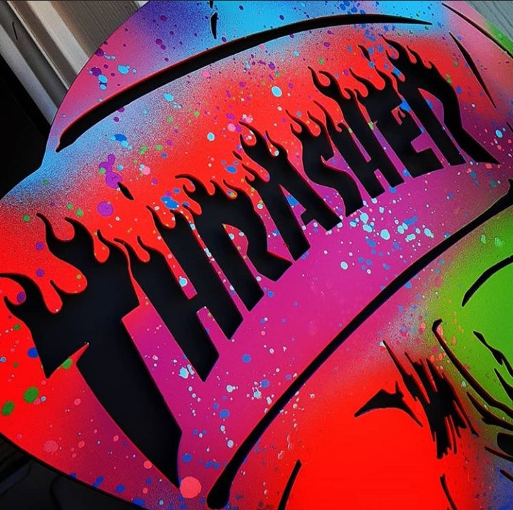 1 - Thrasher skull 80's inspired look