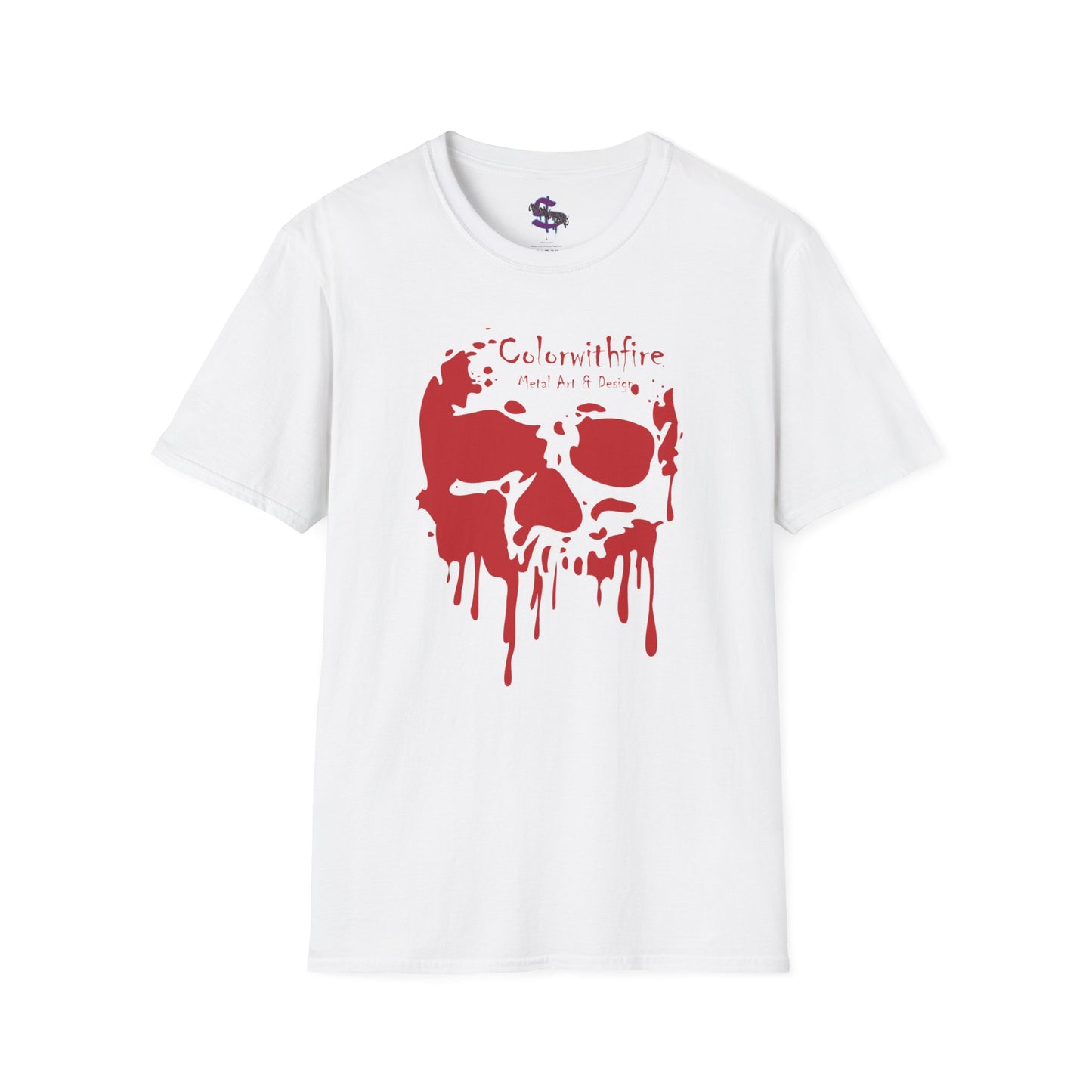 Z - Colorwithfire Dripping Skull, Red