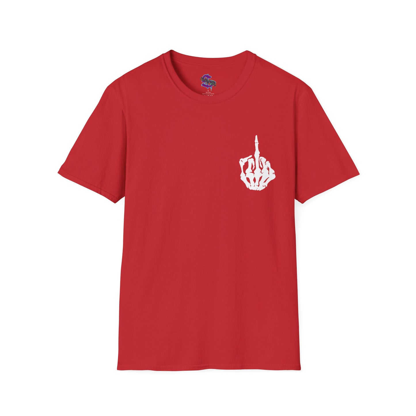 Z - Skeleton Flipping Off T-shirt