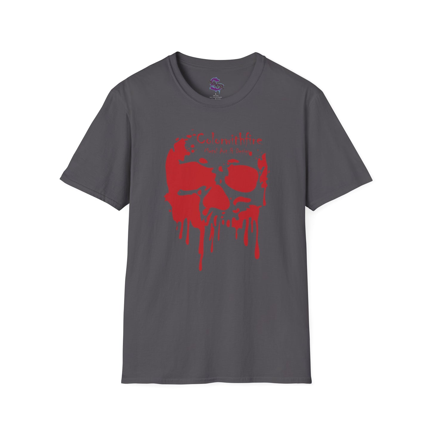 Z - Colorwithfire Dripping Skull, Red