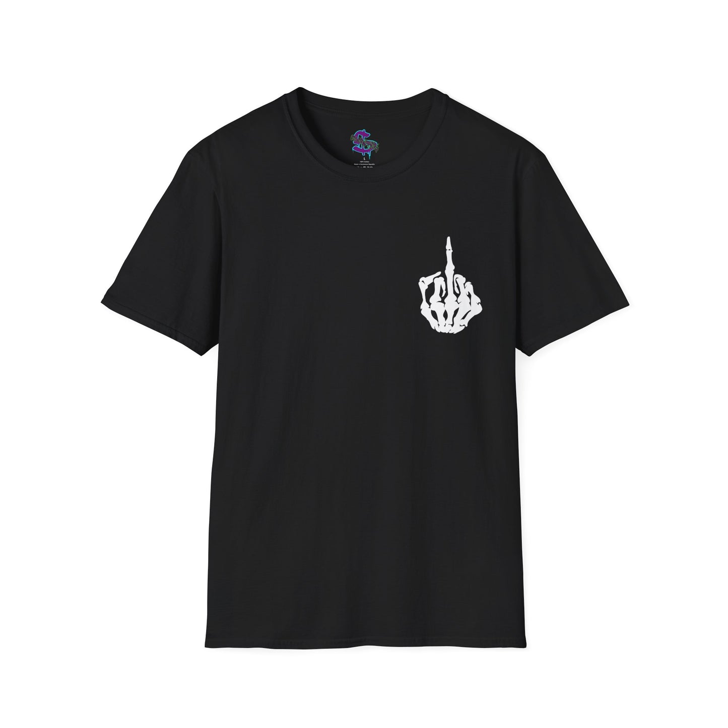 Z - Skeleton Flipping Off T-shirt