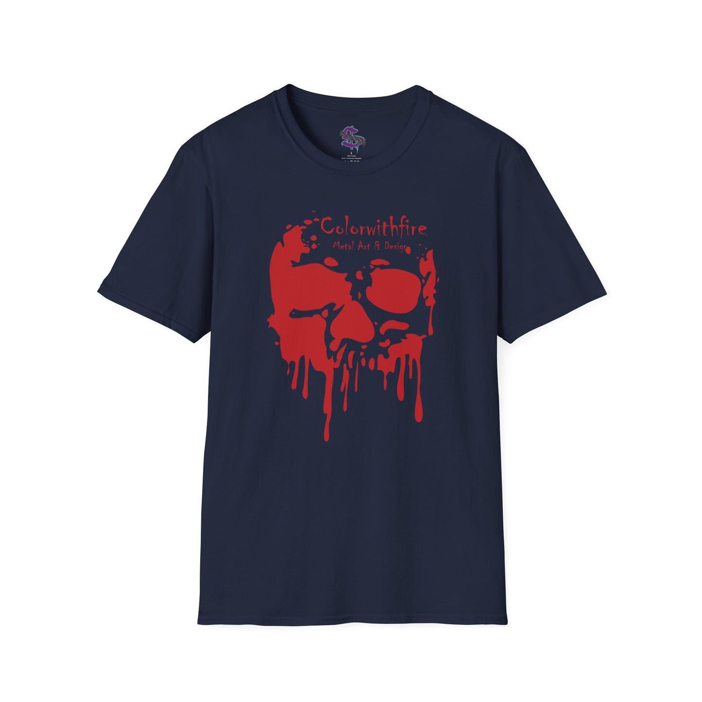 Z - Colorwithfire Dripping Skull, Red