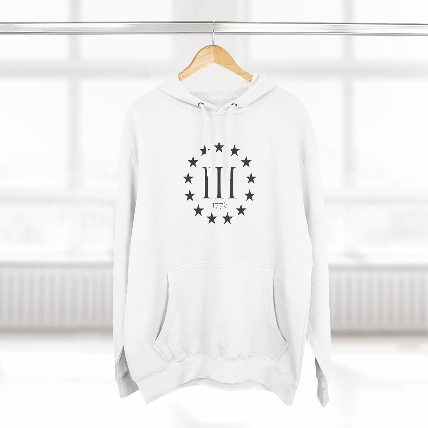 Three-Panel Fleece Hoodie