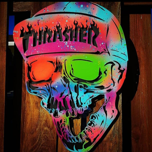 1 - Thrasher skull 80's inspired look